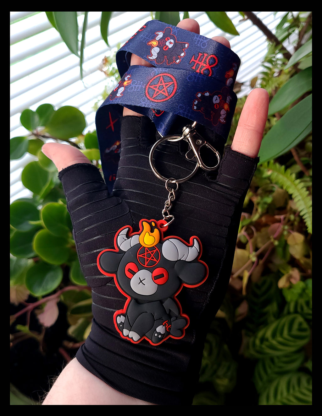 Baphopets - Babylon the Baphomet Lanyard & Keychain