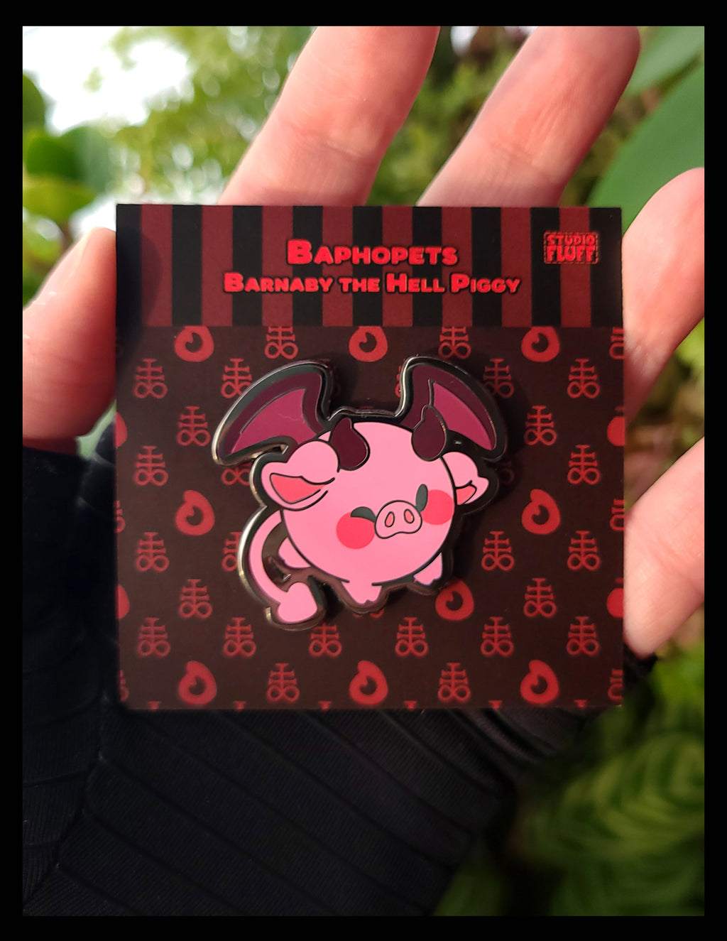 Baphopets - Barnaby the Hell Piggy Enamel Pin