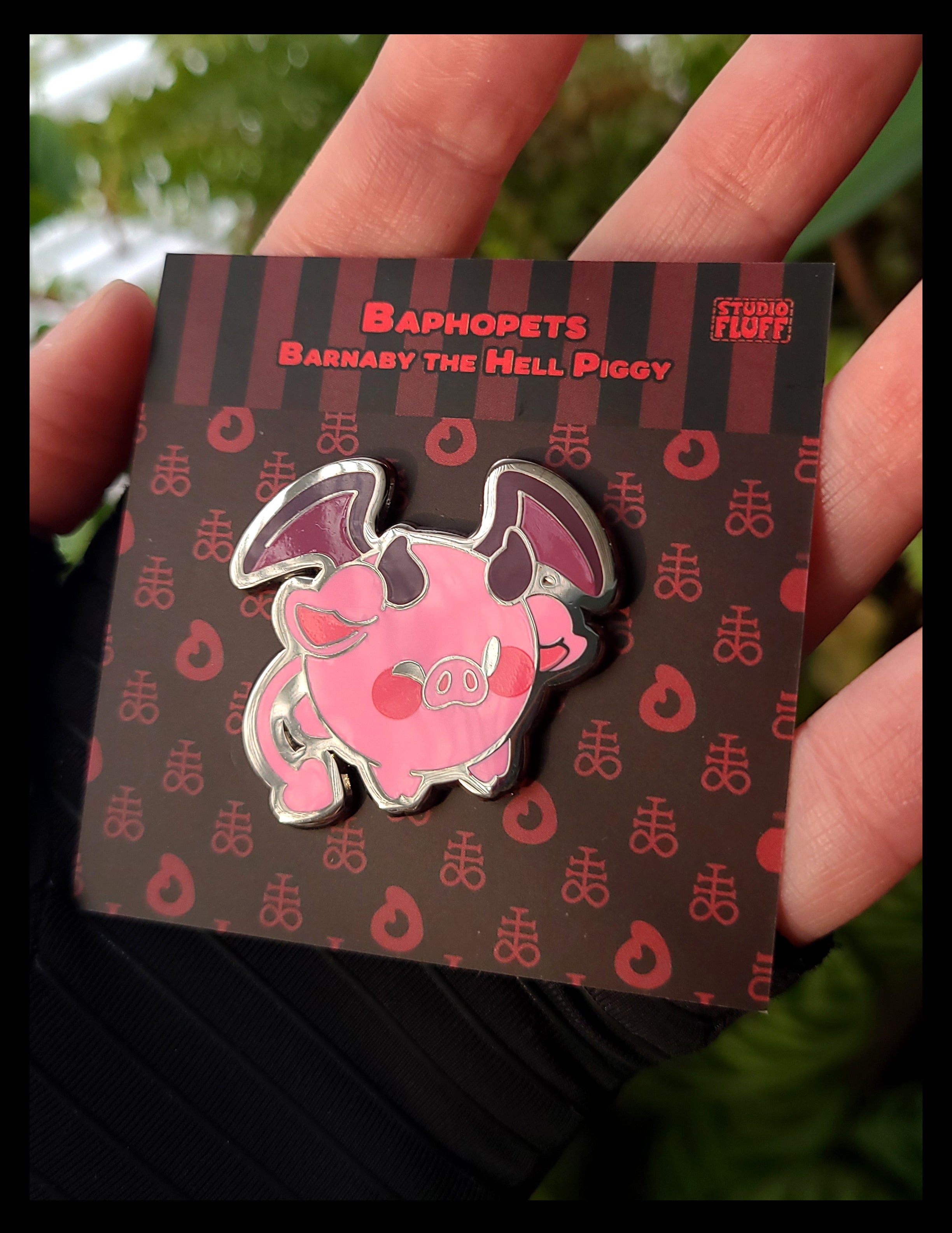 Baphopets - Barnaby the Hell Piggy Enamel Pin