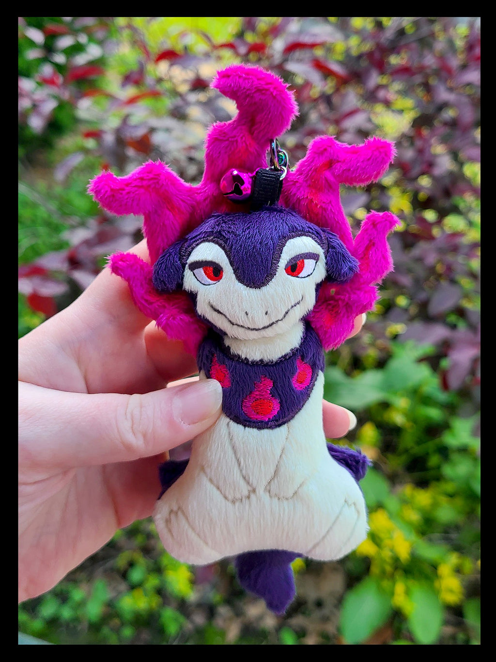 Fire Badger Plush Keychain