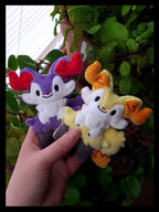 Flame Fox Plush Keychain