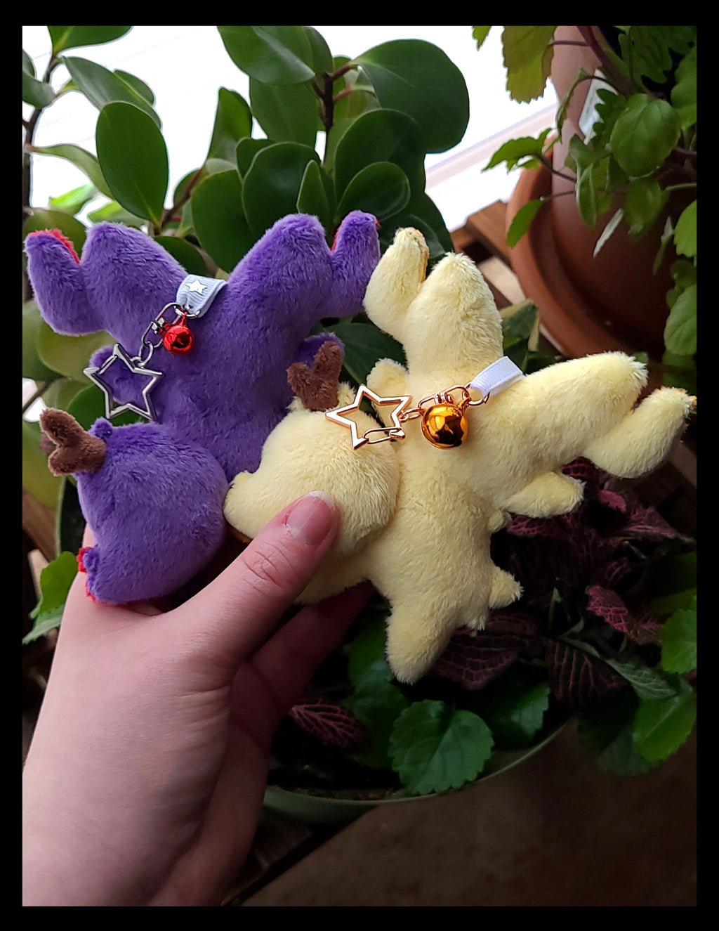Flame Fox Plush Keychain