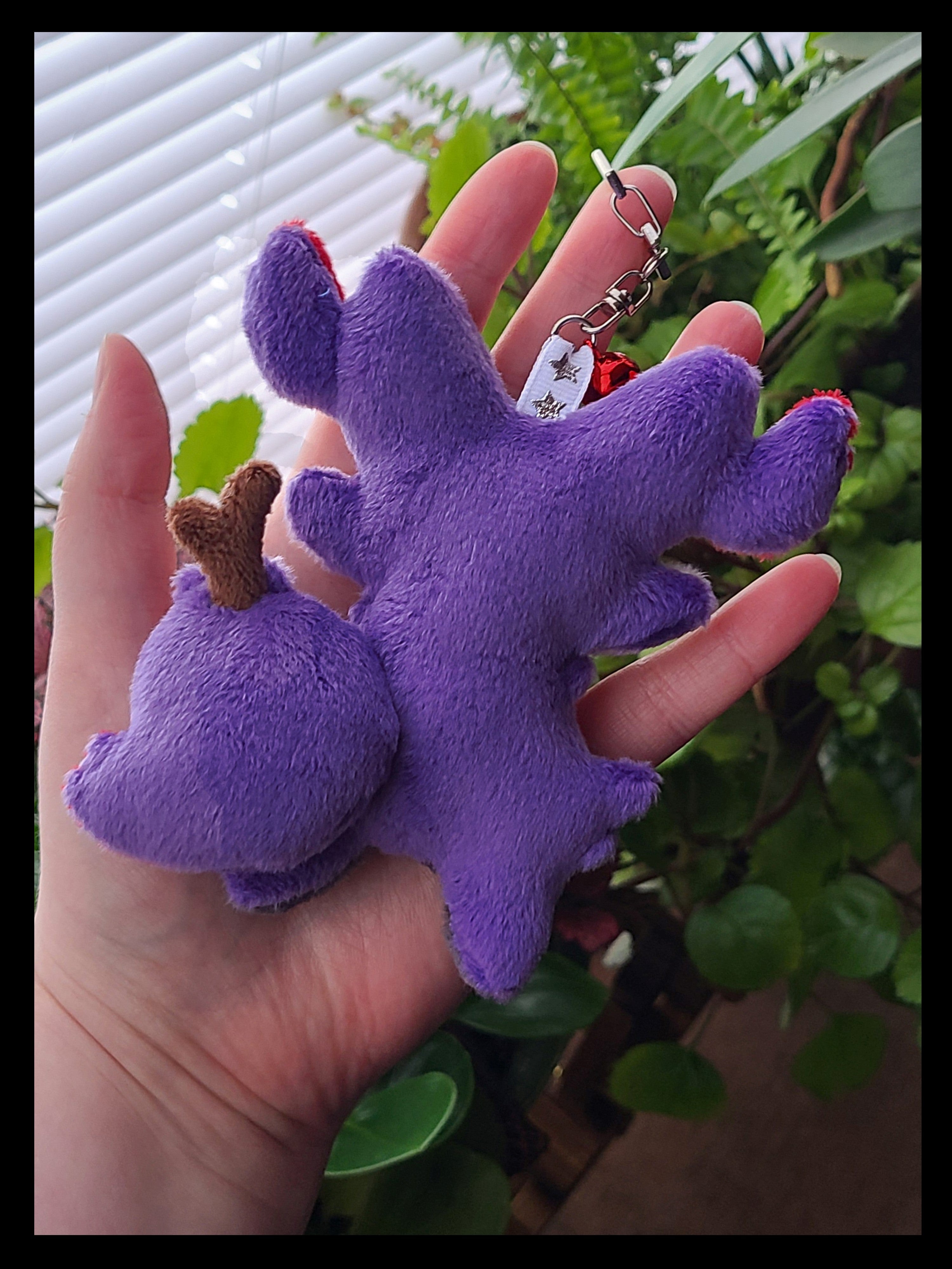 Flame Fox Plush Keychain